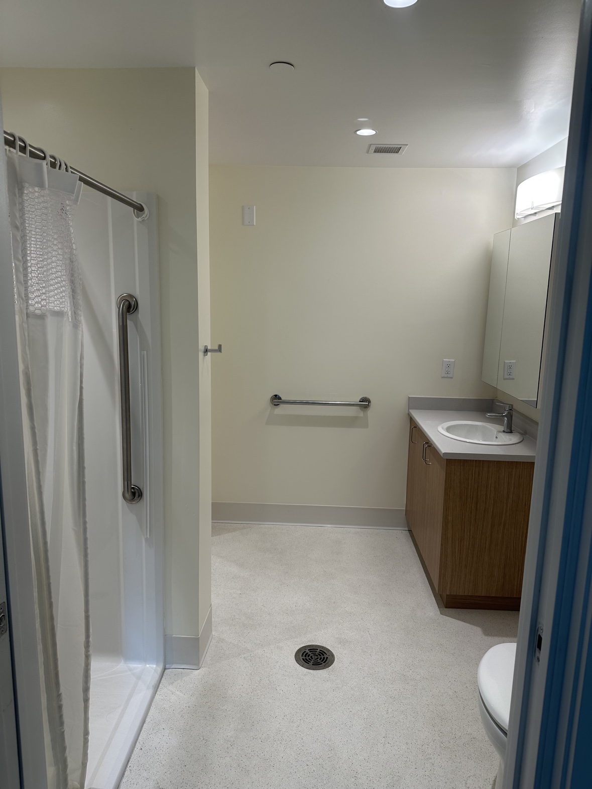Interior painting of a bright bathroom by Rebirth Painting in Victoria, BC