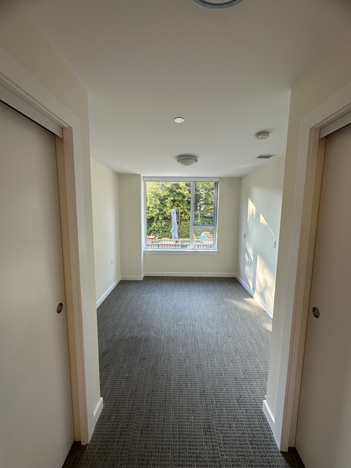 Bedroom painting in a new construction home in Victoria, BC