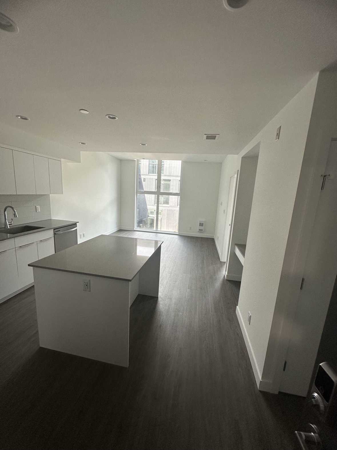 Open-plan condo interior painting in Victoria, BC