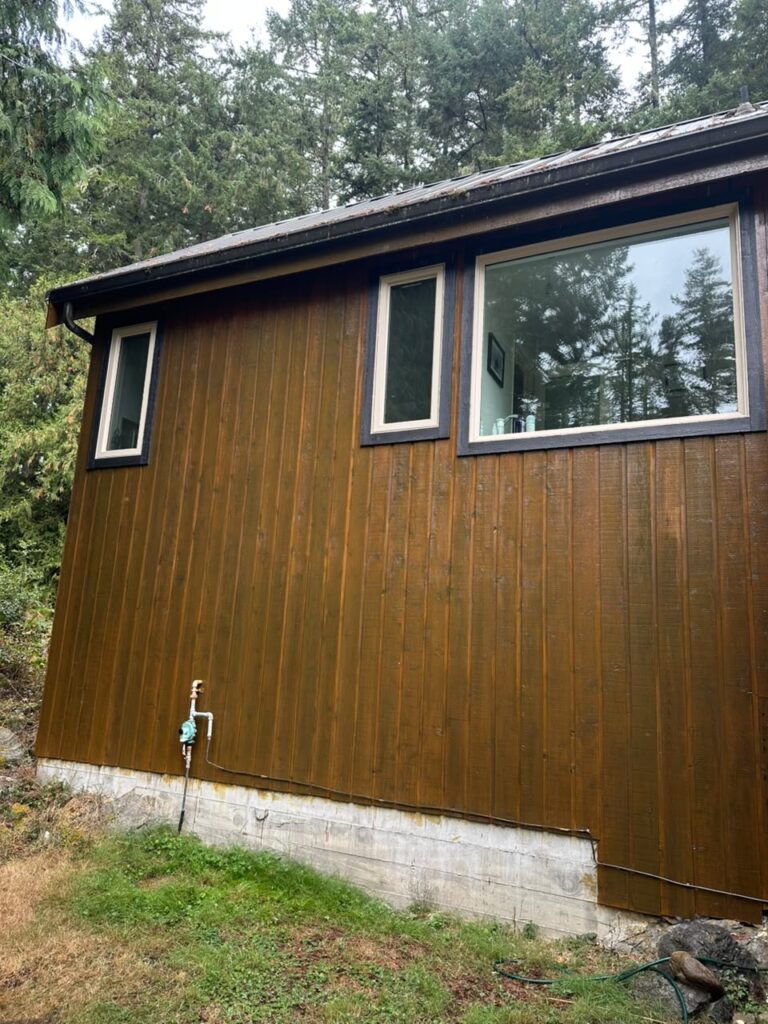 House exterior painting stone foundation victoria by Rebirth Painting Ltd. in Victoria, BC